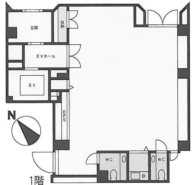 フォーチュンビル1F 間取り図