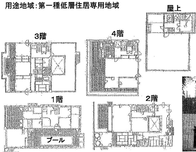 下目黒5丁目ハウスビル1F～5F 間取り図