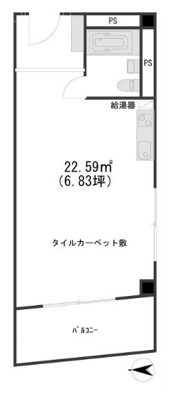 ビスハイム池袋904 間取り図