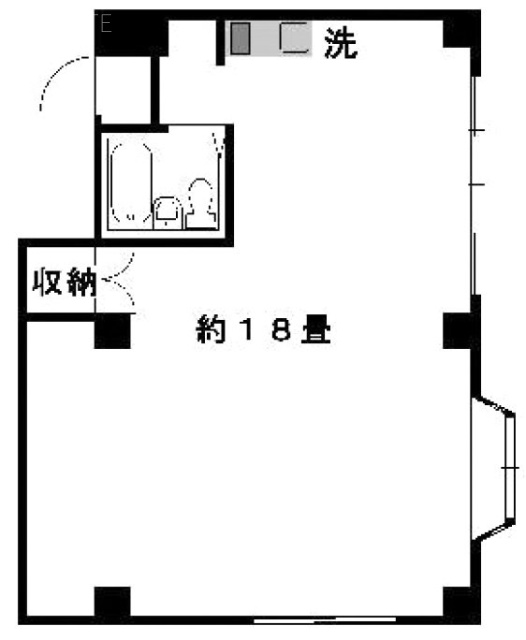 五城目ビル2F 間取り図