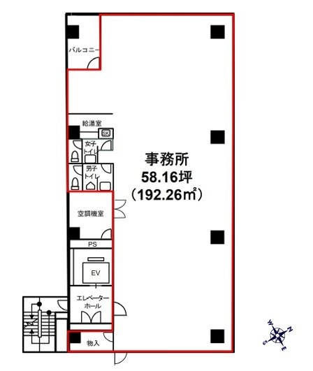 虎ノ門第一法規ビル4F 間取り図