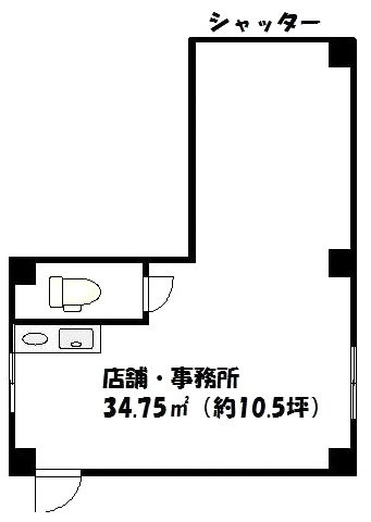 恩和ビル1F 間取り図