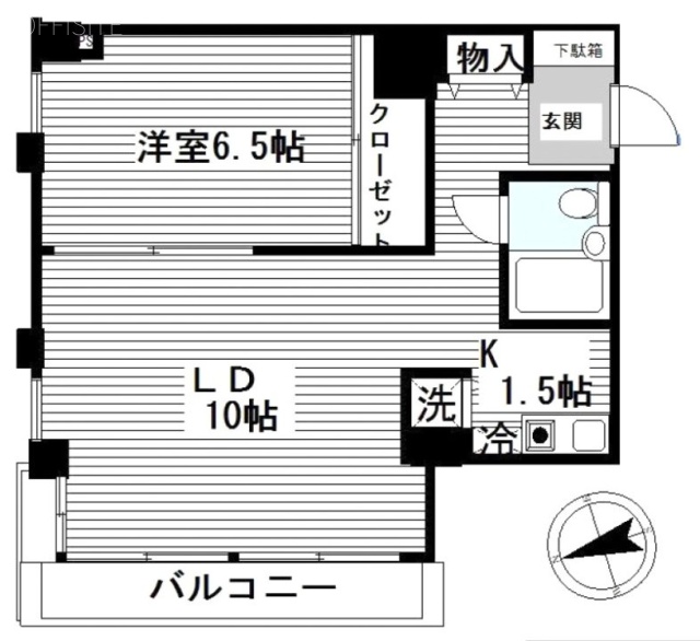 中目黒アークⅡ304 間取り図