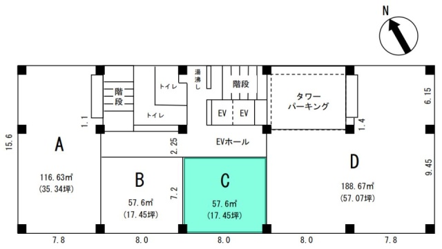 細川ビルC 間取り図