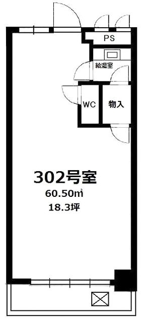 高田馬場シティハイツ302 間取り図