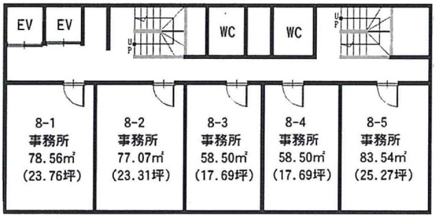 ウェストリオA3棟ビル8-3 間取り図