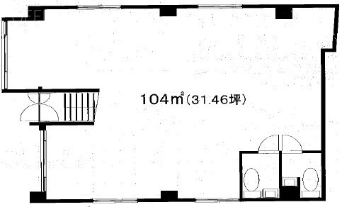 日榮駒込ハイツビル1F 間取り図