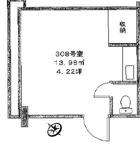 VILLA MODERNA(ビラ・モデルナ)308 間取り図