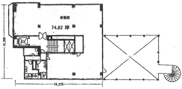 田中駒ビル7F 間取り図