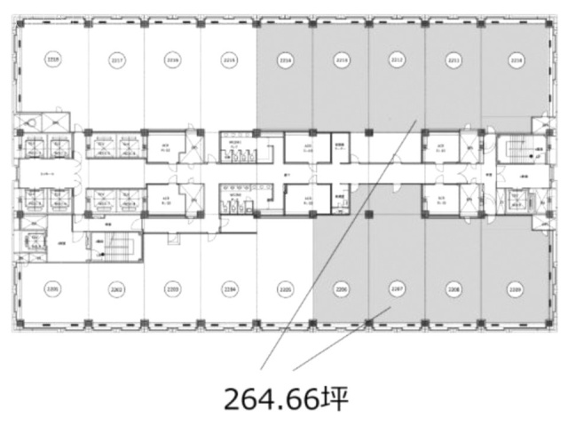 横浜スカイビル22F 間取り図