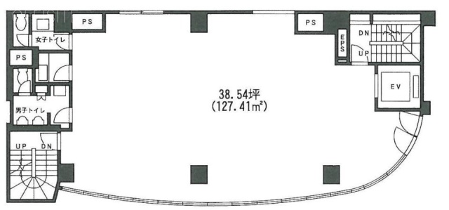 新宿御苑ビル8F 間取り図