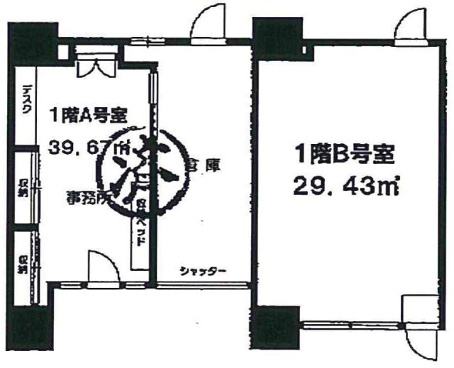 清水ビルB 間取り図