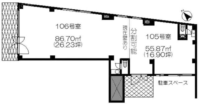 ロイヤル双葉106 間取り図