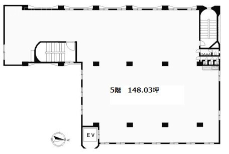 市川製本所ビル5F 間取り図