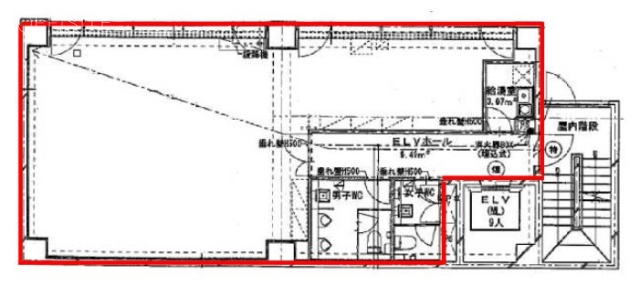 TKD鳥越ビル4F 間取り図