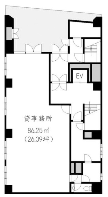 西池袋第一生命ビル1F 間取り図