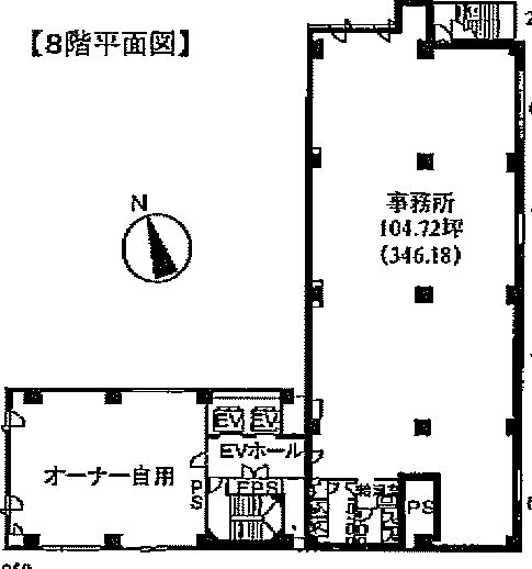 内山ビル8F 間取り図