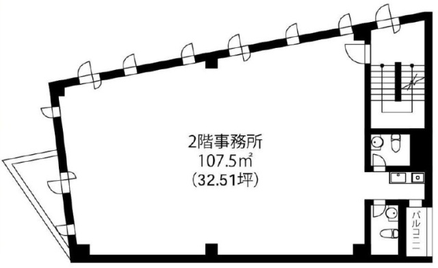 グランドステータス北新宿2F 間取り図