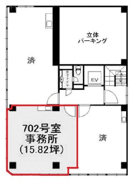 インターナショナルビル702 間取り図