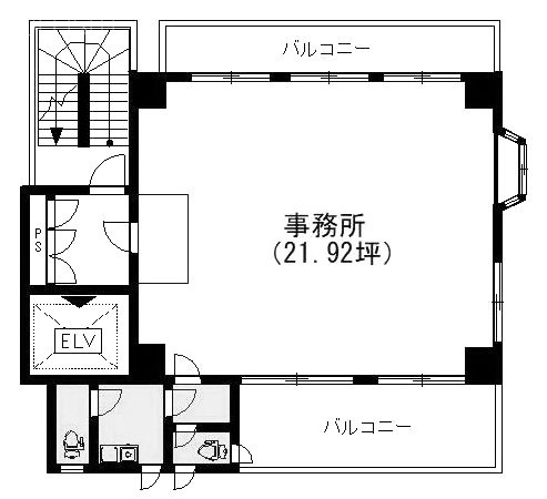 大越ビル7F 間取り図