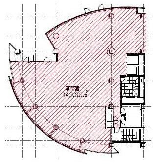 芝浦NAビル5F 間取り図