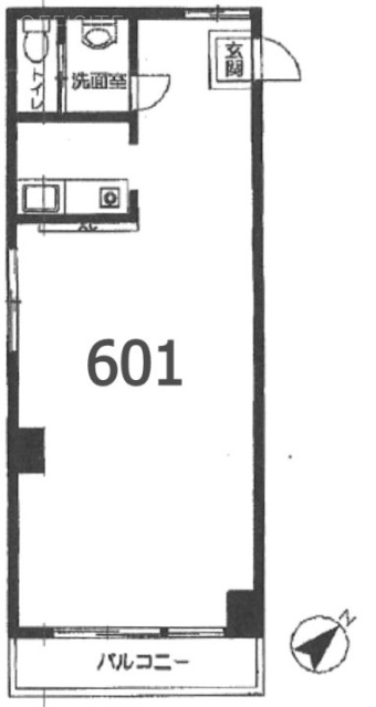 渋谷SUビル601 間取り図