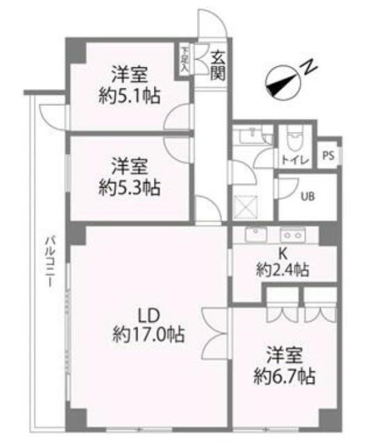骨董通りビル903 間取り図