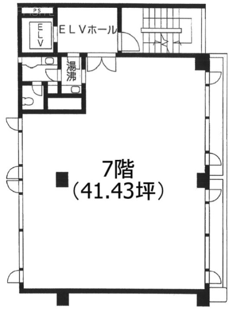 ハニービル青山7F 間取り図