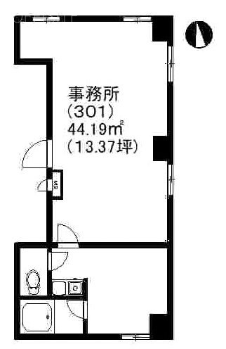 K&N麻布301 間取り図
