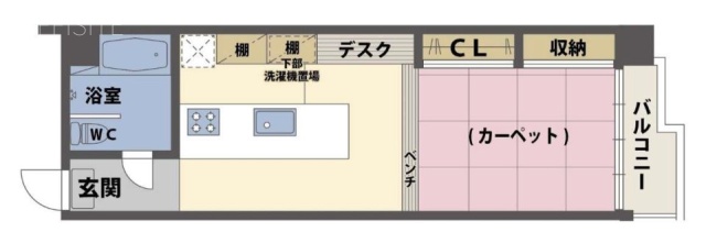 日興ロイヤルパレス二番町第2ビル5F 間取り図