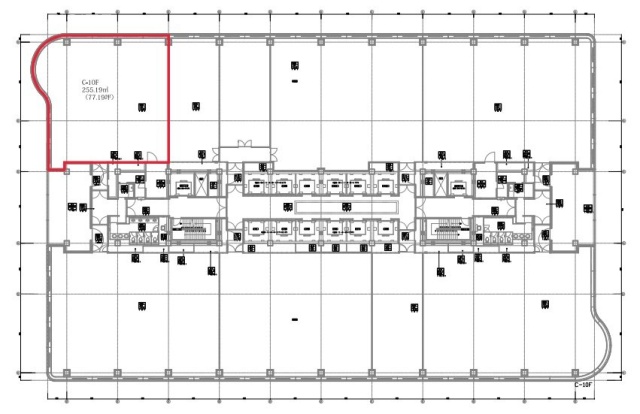 クイーンズタワーC棟10F 間取り図