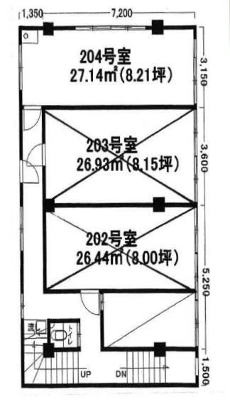 百瀬ビル旧館204 間取り図