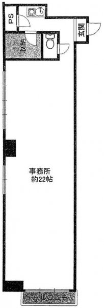 新高(にいたか)ビル601 間取り図