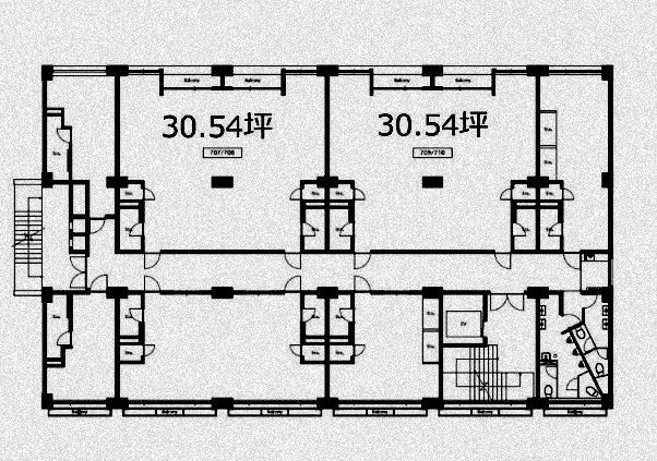 岡崎ビル709 間取り図