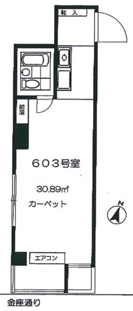 日本橋センチュリープラザ603 間取り図