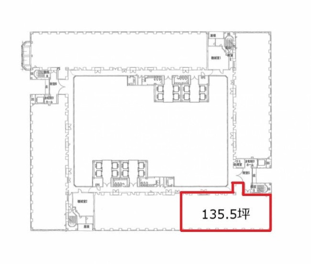 新宿NSビル22F 間取り図