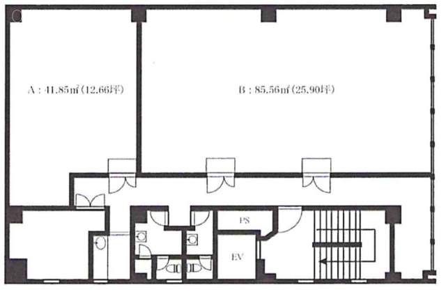 関内扇町DビルB 間取り図