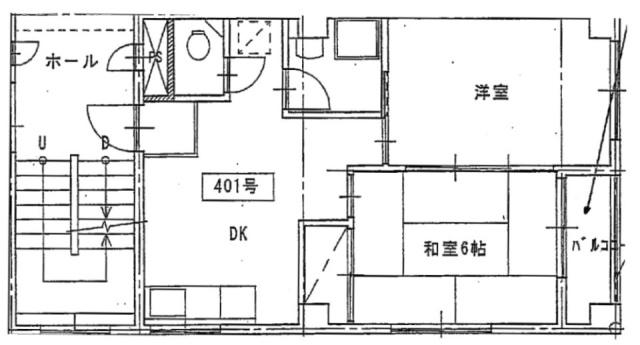 ユニオンコーポ401 間取り図