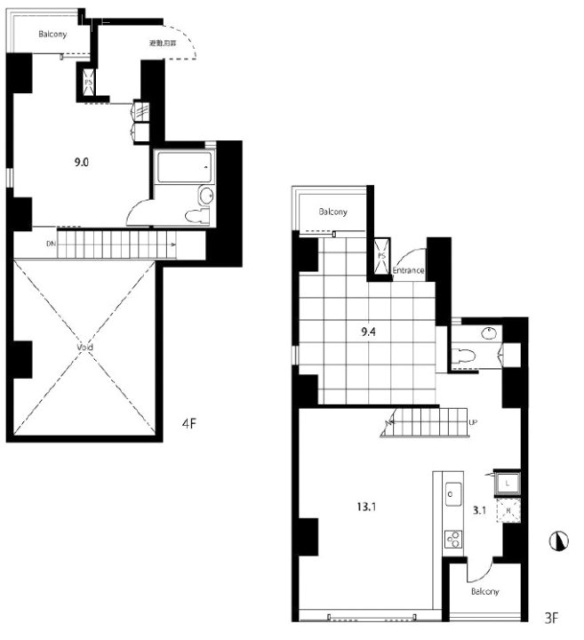 K’s Place(ケイズプレイス)301 間取り図