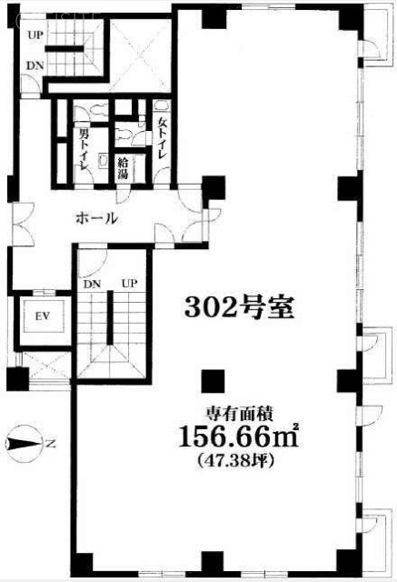 九段ロイヤルビル302 間取り図
