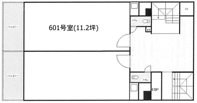 大橋ビル601 間取り図