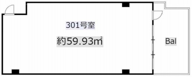 吉原第3ビル301 間取り図