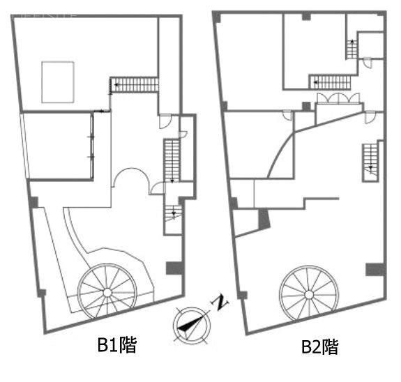 フュージョンビルB1F~B2F 間取り図