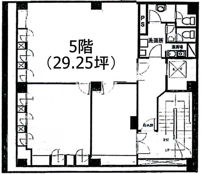 エーエスビル5F 間取り図