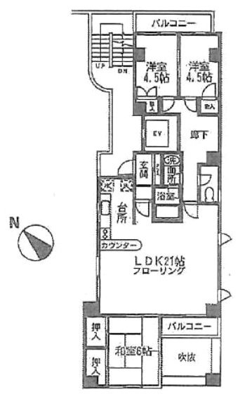 上荻マルモビル501 間取り図