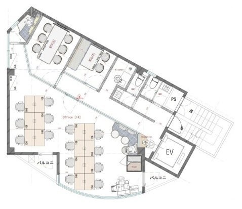 青葉台4丁目ビル4F 間取り図