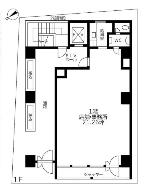 KYS西新宿1F 間取り図