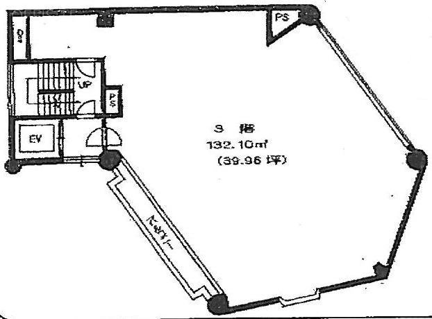 六本木アロービル3F 間取り図