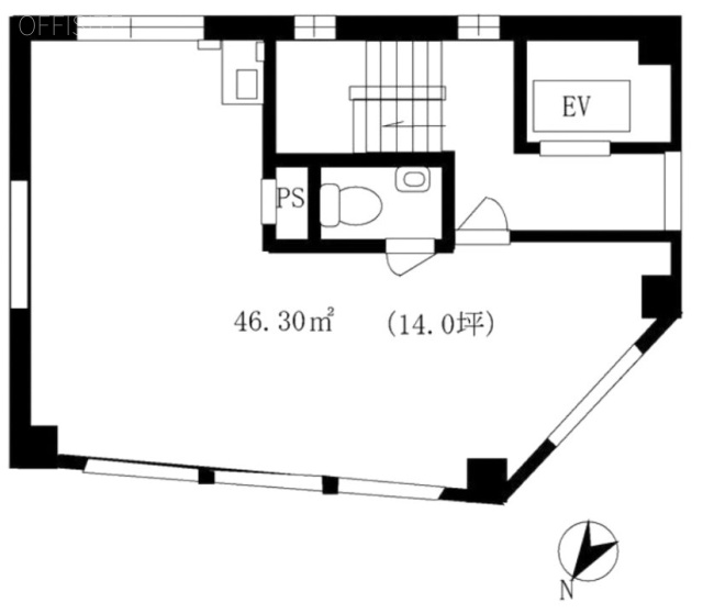 小谷野ビル2F 間取り図