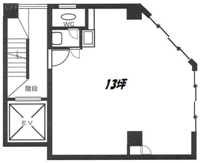 岩井ビル5F 間取り図
